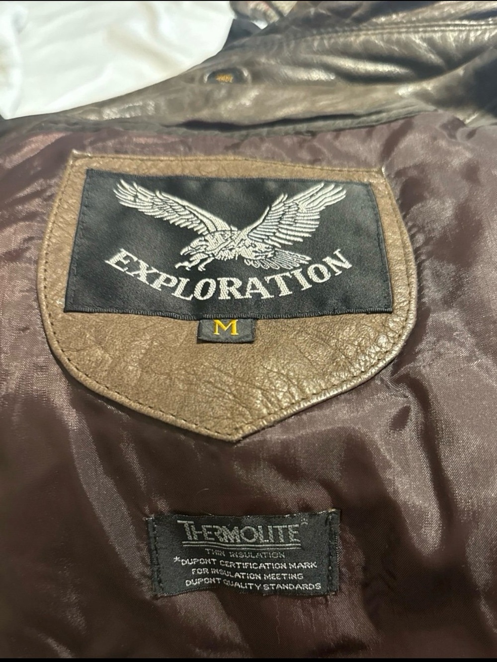 Exploration Men's Brown Bomber Jacket - Classic Varsity Style